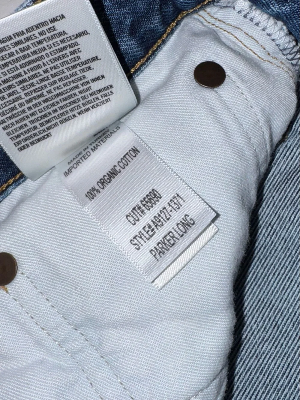 EUC Agolde Classic Parker Long Denim Shorts